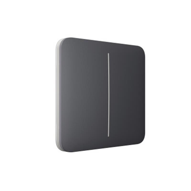 Кнопка для двухклавишного выключателя Ajax SoloButton (2-gang) Graphite (46016.144.GP)