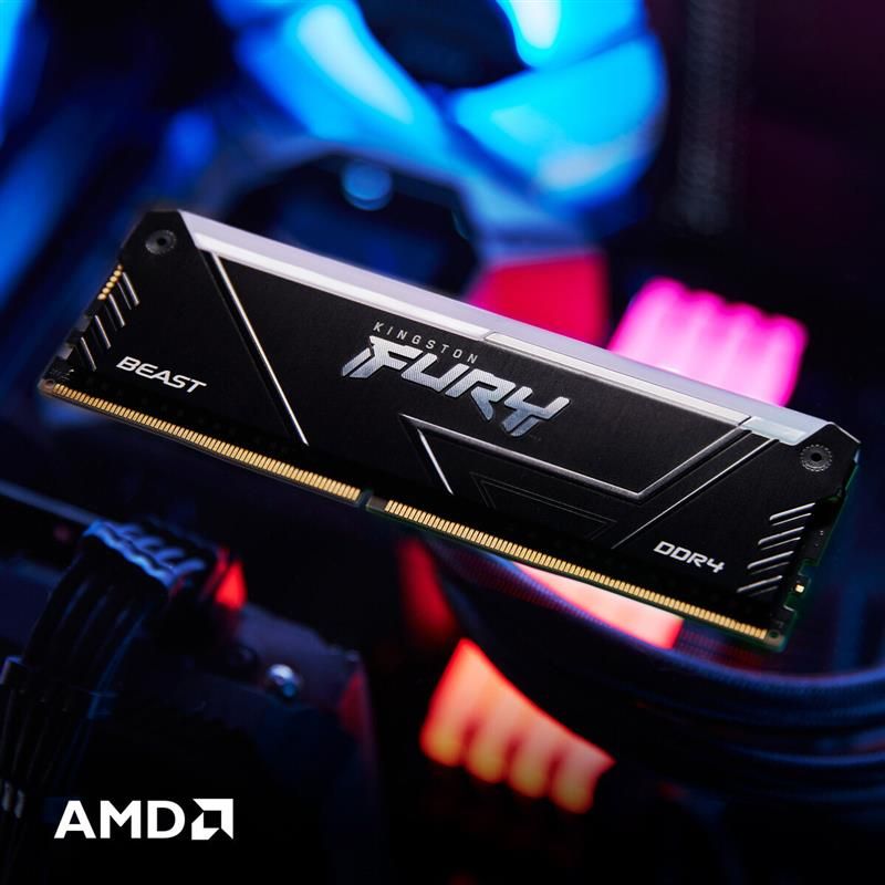 Модуль пам`яті DDR4 2x8GB/3200 Kingston Fury Beast RGB (KF432C16BB2AK2/16WP)