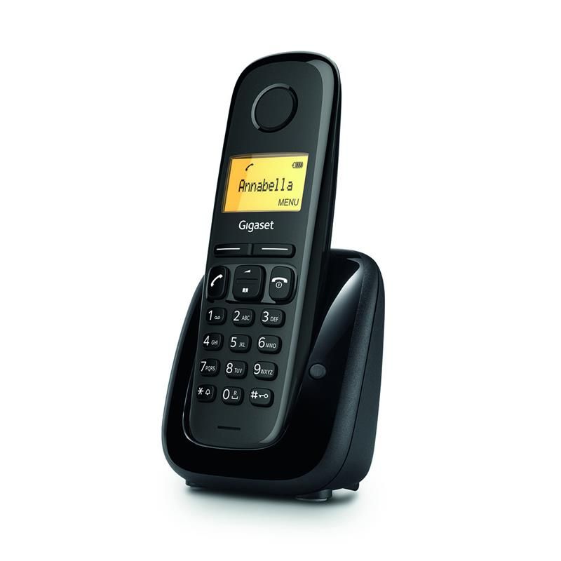 Радиотелефон DECT Gigaset A180 Black (S30852-H2807-R601) (S30852H2807R601)