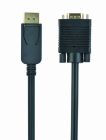 Кабель Cablexpert DisplayPort - VGA (M/M), 1.8 м, черный пакет (CCP-DPM-VGAM-6)