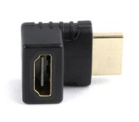 Адаптер Cablexpert HDMI - HDMI, M/F, Г-подібний, чорний пакет (A-HDMI270-FML)