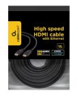 Кабель Cablexpert HDMI - HDMI V 2.0 (M/M), 15 м, черный пакет (CC-HDMI4-15M)