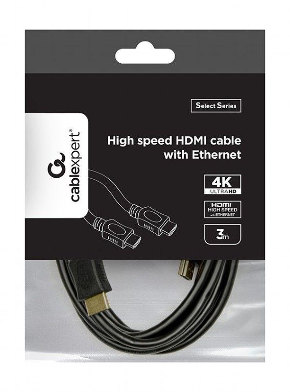 Кабель Cablexpert HDMI - HDMI V 1.4 (M/M), 4.5 м, черный пакет (CC-HDMI4L-15)