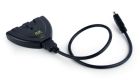 Переключатель HDMI-интерфейса Cablexpert HDMI - 3хHDMI V 1.4 (M/F), 0.5 м, черный блистер (DSW-HDMI-35)