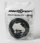 Кабель Maxxter VGA - VGA (M/M), HD15, 3+4C, с 2-мя ферритами, 3 м, черный пакет (V-VGA-10)