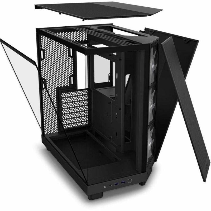 Корпус NZXT H6 Flow RGB Black без БЖ (CC-H61FB-R1)