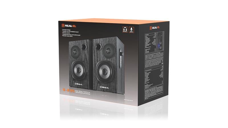 Акустическая система REAL-EL S-235 Black (EL121200010)
