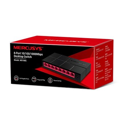 Комутатор Mercusys (MS108G)