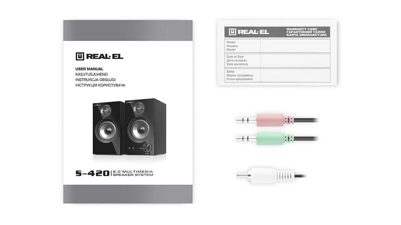 Акустична система REAL-EL S-420 Black (EL121200011)