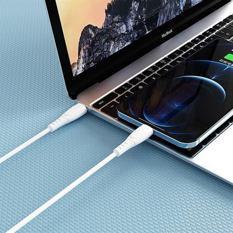 Кабель Foneng X75 USB-C - Lightning (M/M), 1 м, White (X75-CA-TCIP)