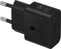 Мережевий зарядний пристрій Samsung Black, 25W + кабель USB Type-C (EP-T2510XBEGEU)