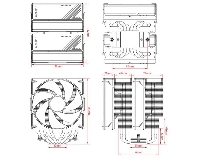 Кулер процессорный ID-Cooling Frozn A620 ARGB (FROZN A620 ARGB)