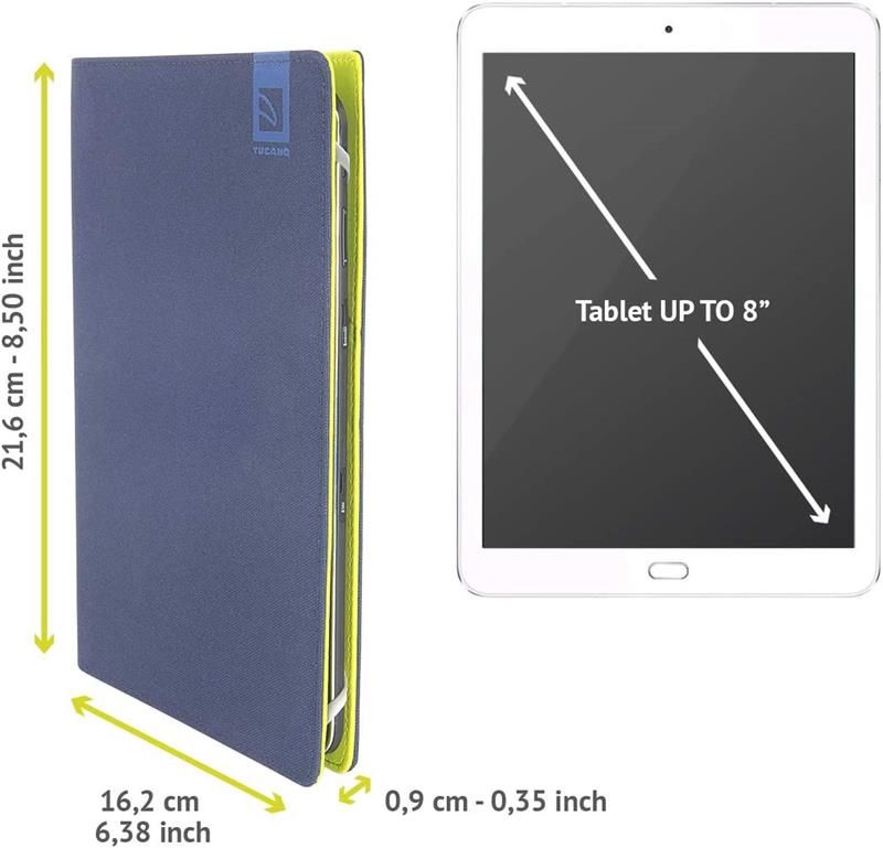 Универсальный чехол Tucano Vento Universal для планшетов 7-8", Blue (TAB-VT78-B)