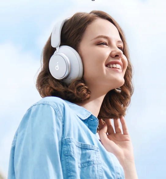 Bluetooth-гарнитура Anker SoundCore Space Q45 White (A3040G21)