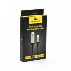 Кабель Cablexpert USB Type-C - HDMI (M/М), 2 м, черный (A-CM-HDMIM8K-2M)
