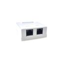 Розетка EServer 2хRJ-45, Cat5Е, внешняя, белый (WT-2015A)
