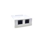 Розетка EServer 2хRJ-45, Cat5Е, зовнішня, білий (WT-2015A)