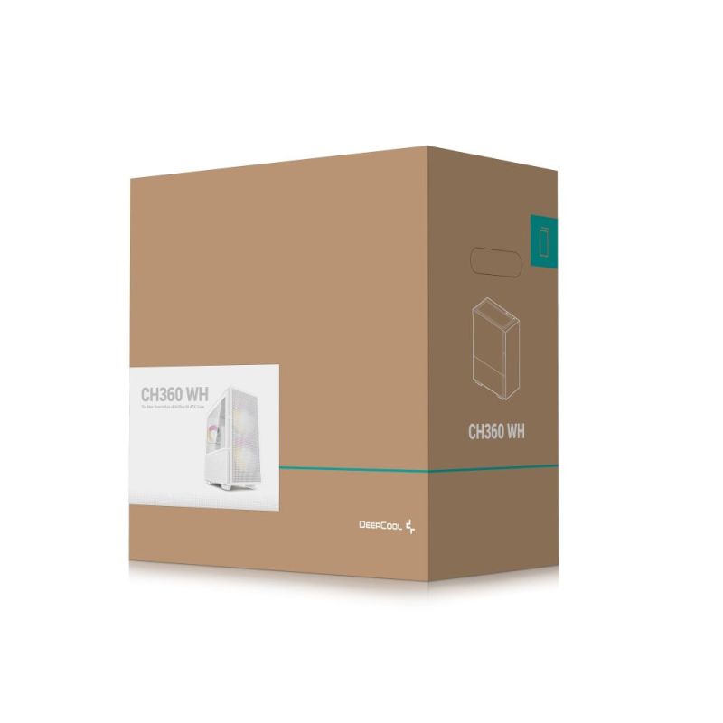 Корпус DeepCool CH360 White без БП (R-CH360-WHAPE3-G-1)