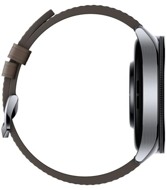 Смарт-часы Xiaomi Watch 2 Pro Silver Case with Brown Leather Strap (BHR7216GL)