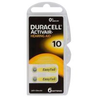 Батарейка Duracell Activair 10 BL 6 шт (для слуховых аппаратов) (4202)