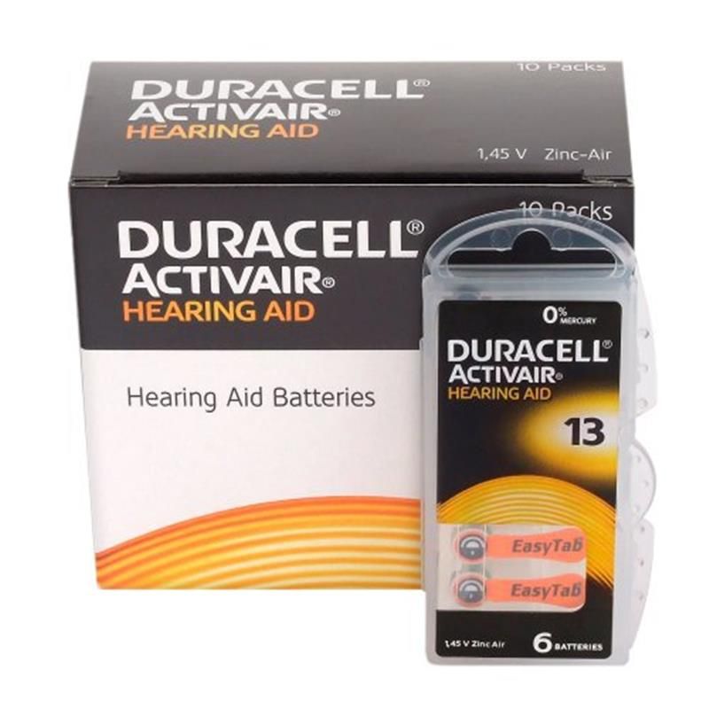 Батарейка Duracell Activair 13 BL 6 шт (для слуховых аппаратов) (3970)