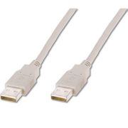 Кабель Atcom USB - USB V 2.0 (M/M), 1.8 м, white пакет (16614)