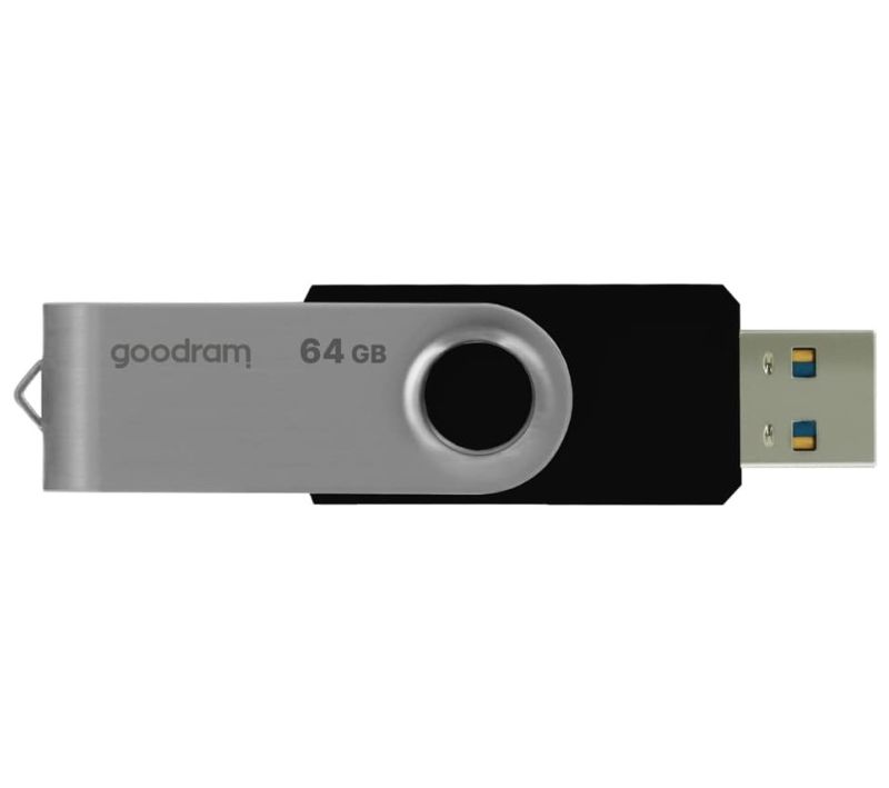 Флеш-накопитель USB3.2 64GB Goodram UTS3 (Twister) Black (UTS3-0640K0R11)