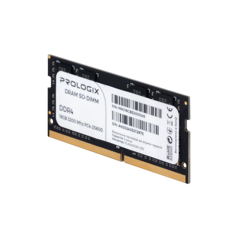 Модуль памяти SO-DIMM DDR4 16GB/3200 Prologix (PRO16GB3200D4S)