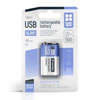 Акумулятор USB-C ColorWay Крона Li-Pol 390 mAh BL (CW-UB9V-06)