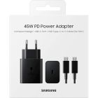 Мережевий зарядний пристрій Samsung Black, 45W + кабель USB Type-C (EP-T4511XBEGEU)