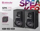 Акустична система 2.0 Defender SPK-270 10Вт, чорна, дерево, USB (65270)