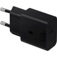 Сетевое зарядное устройство Samsung EP-T1510X Black, 1хUSB Type-C, 15W + кабель USB Type-C (EP-T1510XBEGEU)