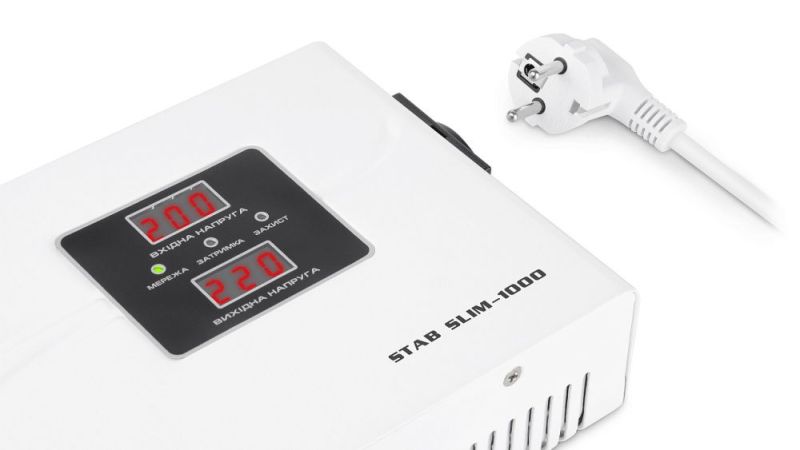 Стабілізатор REAL-EL Stab Slim-1000 White (EL122400007)