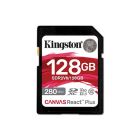 Карта памяти SDXC 128GB UHS-II/U3 Class 10 Kingston Canvas React Plus V60 SD R280/W100MB/s (SDR2V6/128GB)