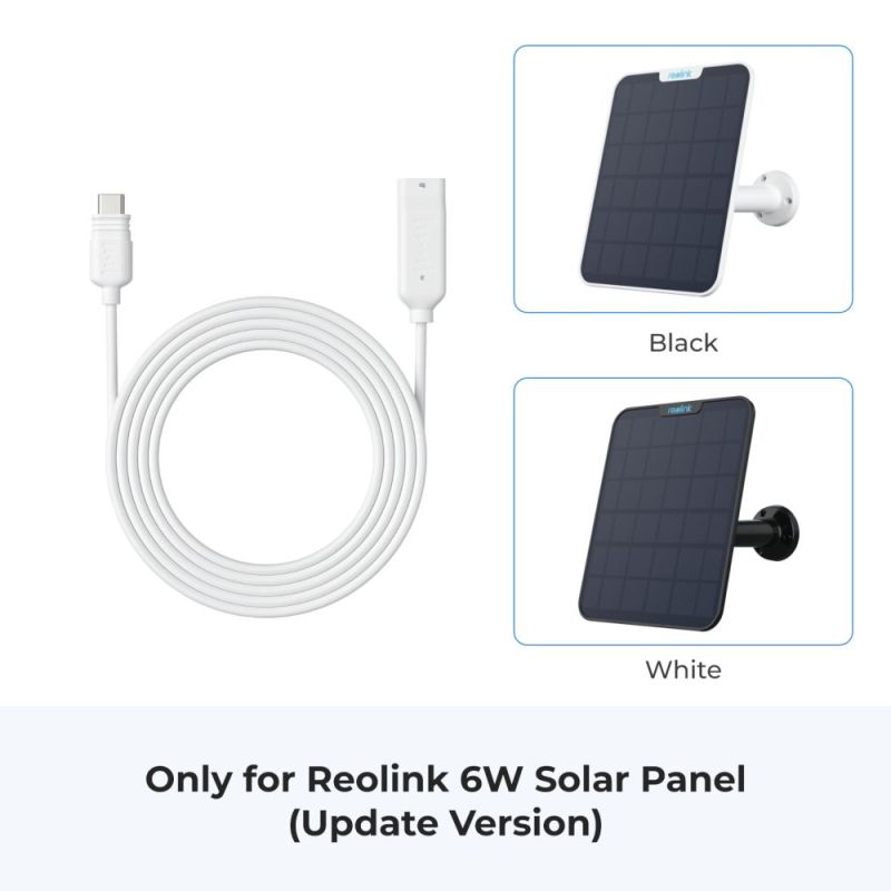 Кабель удлинитель для солнечной панели 4,5 М Reolink (Solar EX Cable(USB-C) White)