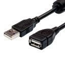 Кабель Atcom USB - USB (M/F), 1.5 м, феритовий фільтр, Black (17206)