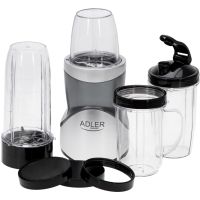 Фітнес-блендер Adler AD 4084 500Вт/ Pulse/ 4 скляні пляшки 700мл, 2x500мл, 300мл (AD4084)