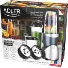 Фітнес-блендер Adler AD 4084 500Вт/ Pulse/ 4 скляні пляшки 700мл, 2x500мл, 300мл (AD4084)