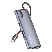 Док-станция СolorWay USB-C 6-в-1 Type C PD 100W/USB3.0х3/HDMI 4К/RJ45 (CW-HUB02)