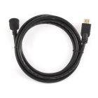Кабель Cablexpert HDMI-HDMI v.2.0, вилка/угловая вилка 1.8м Black (CC-HDMI490-6)