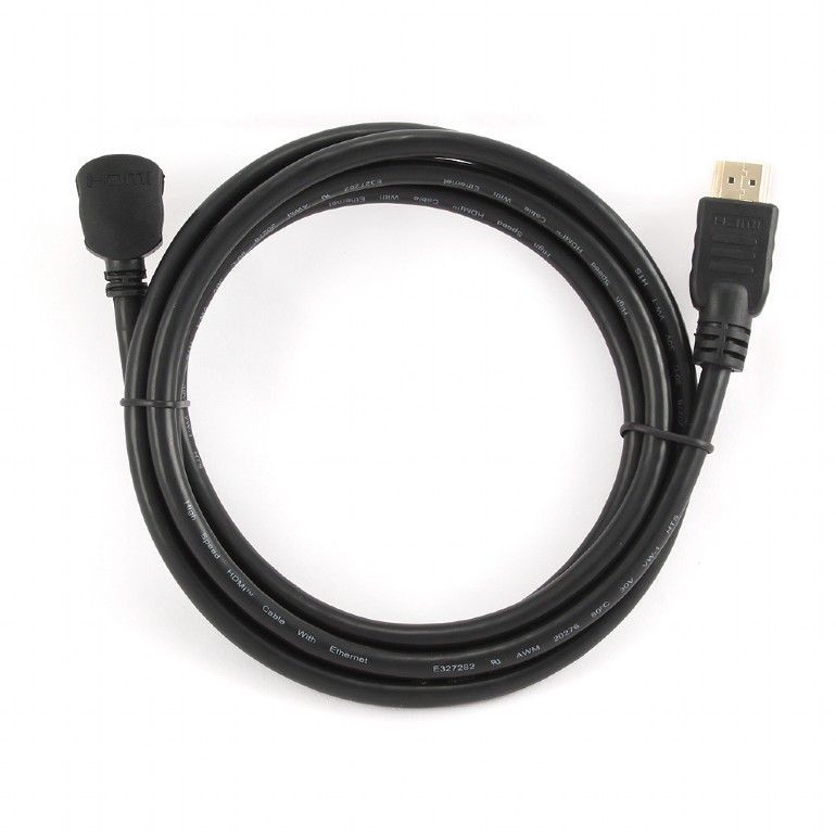 Кабель Cablexpert HDMI-HDMI v.2.0, вилка/угловая вилка 1.8м Black (CC-HDMI490-6)