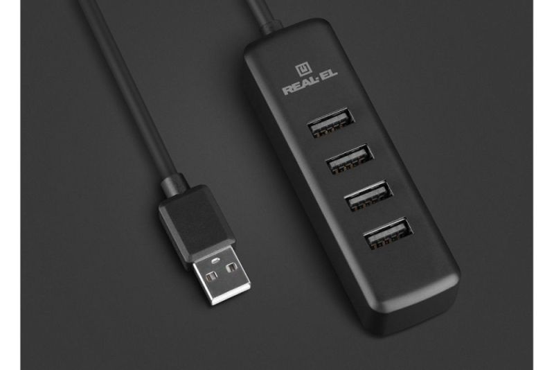 USB-хаб REAL-EL HQ-175 4 ports (EL123110008)