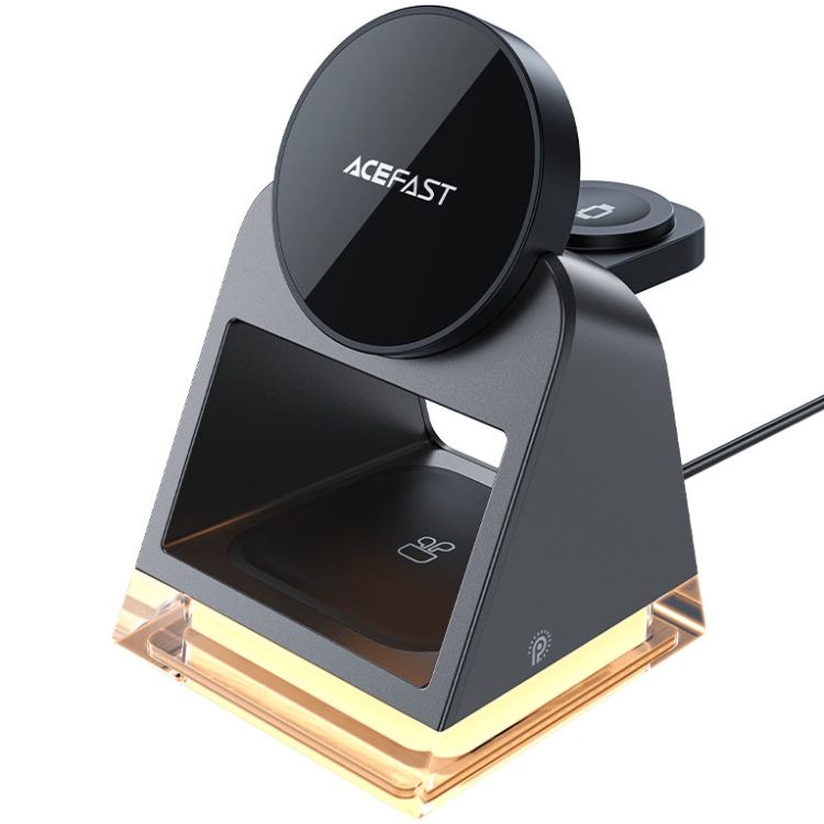 Зарядний пристрій Wireless QI 3in1 15W E17 Acefast (6974316282815)