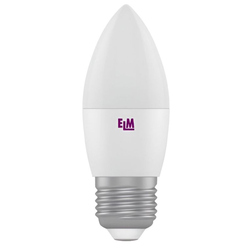Лампа светодиодная свеча ELM 5W E27 4000K (18-0081)