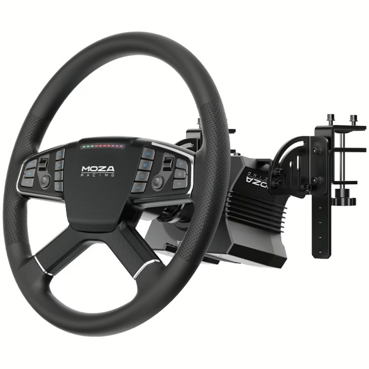 Кермо і педалі MOZA R5 Trucking Bundle for PC, 14кн., подв. педалі SR-PLite, кермо TSW (RS071_Moza)
