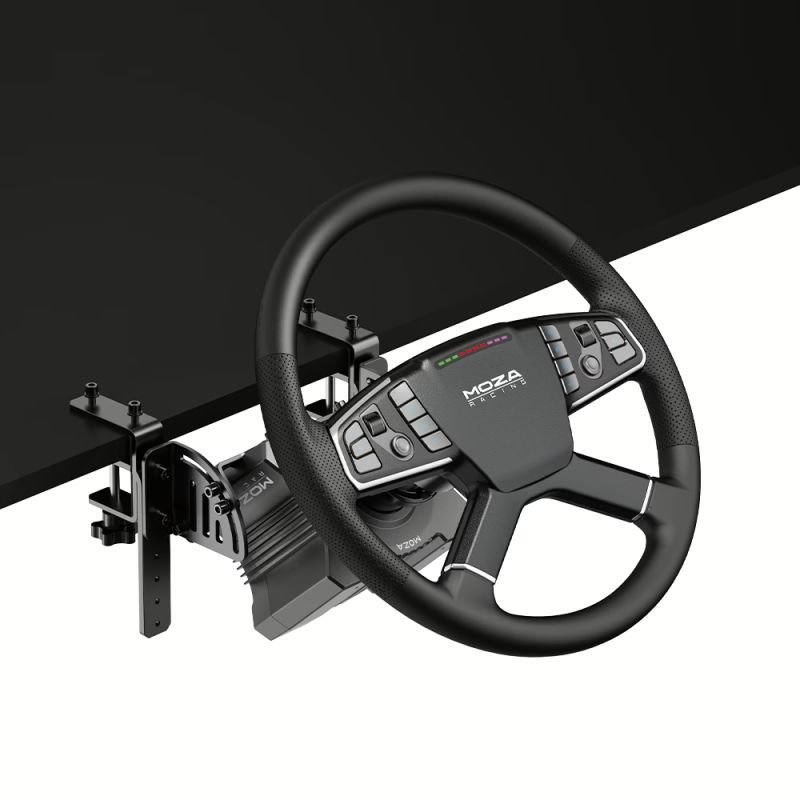 Кермо і педалі MOZA R5 Trucking Bundle for PC, 14кн., подв. педалі SR-PLite, кермо TSW (RS071_Moza)