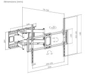 Кронштейн Gembird (VESA900х600) (WM-120ST-01)
