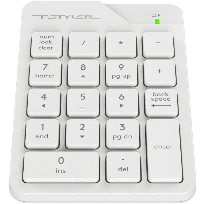 Клавіатура цифрова A4Tech Fstyler FGK21C White (FGK21C (White))