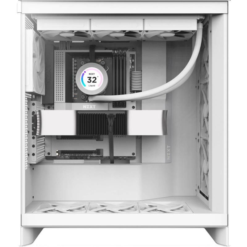 Корпус NZXT H7 Flow White без БЖ (CM-H72FW-01)