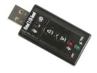 Звукова карта USB AUX jack, 2*TRS (Mic + Ear), Virtual 7.1 Channel, RTL (B00650)